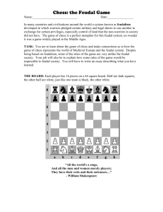 Chess: the Feudal Game