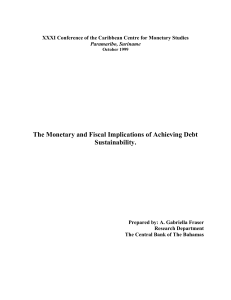 debtsustainability.doc - The Central Bank of The Bahamas