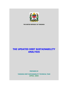 Debt Sustainability Analysis Report updated on April 2005