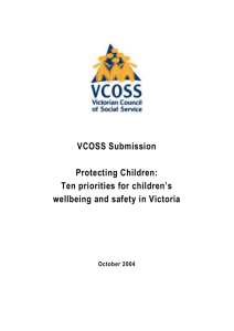 Protecting Children: - Victorian Council of Social Service
