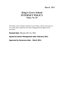 Internet Usage Policy - kings