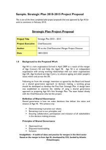 Sample: Strategic Plan, 2010-2015 Project Proposal