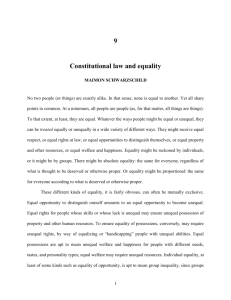 9 Constitutional law and equality MAIMON SCHWARZSCHILD No