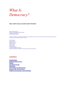 democracy`s third wave - Ministerio de Hacienda