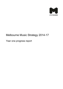 Melbourne Music Strategy 2014-17 Year One Report DOC 97 KB
