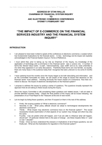The Impact of E-Commerce on the Financial Services Industry and