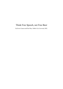 Think Free Speech, not Free Beer - Redbrick