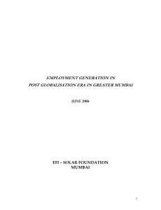 employment generation in