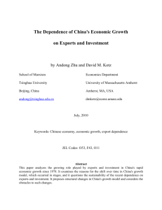 China`s Growth Model