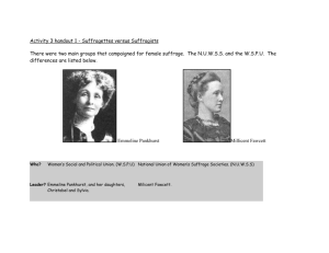 Suffragettes versus Suffragists