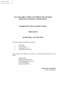 Unit-1: Understanding Marketing Management