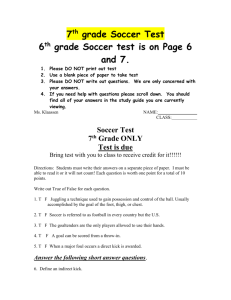 7th Grade Soccer