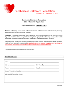 2015-scholarship-application - Pocahontas Community Hospital