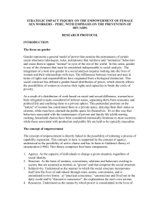 SII Women`s Empowerment and HIV Peru Research Design 2008