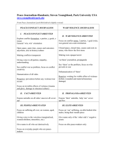 Peace and Development Journalism-Handouts