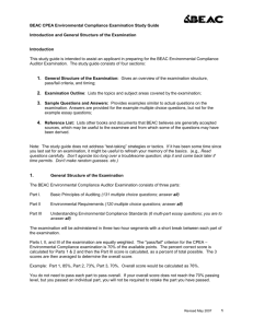 BEAC CPEA Environmental Compliance Examination Study Guide