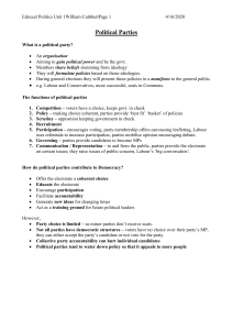 Political Parties - iExam