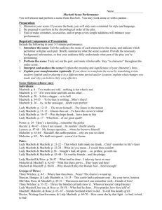 Macbeth Scene Presentations