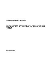 adaptations working group