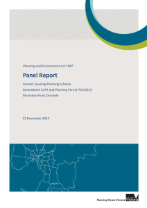 Panel Report - City of Greater Geelong