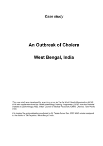 An Outbreak of Cholera - World Health Organization