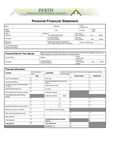 Microsoft Word - Personal Financial Statement.doc