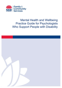 Mental Health and Wellbeing practice guide