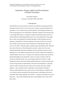 Institutions, Human Capital, and Diversification of Rentier Economies