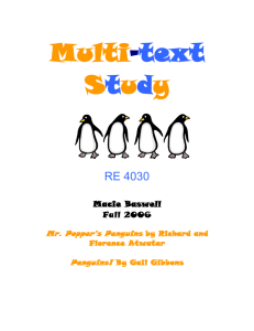 Mr. Popper`s Penguins Example