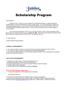Microsoft Word - Hanmee Presbyterian Church Scholarship Program