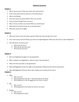 Nightjohn Novel Guide Answers