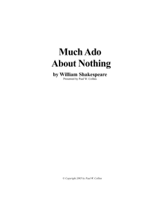 Much Ado About Nothing - Shakespeare Right Now!