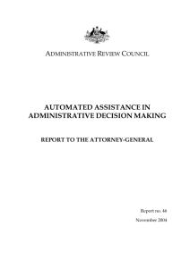 Report no. 46 [DOC 369KB] - Administrative Review Council