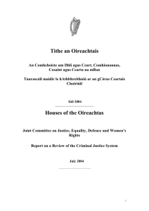 Report on a Review of the Criminal Justice System, July 2004
