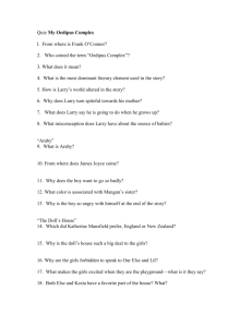 Quiz My Oedipus Complex - Southwestern HS 2015 English 12B