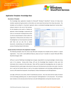 Functional Overview for Business Decision Makers