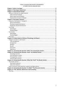 Chapter 9: A quick guide to writing a psychology lab