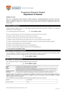 Expression of Interest form