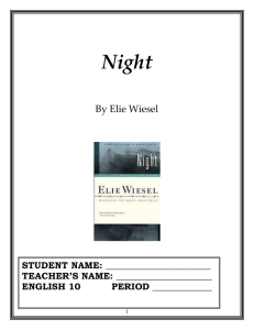 Night By Elie Wiesel - Farmingdale Public Schools