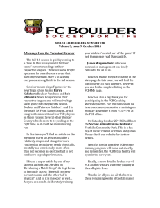 October Coaches Newsletter