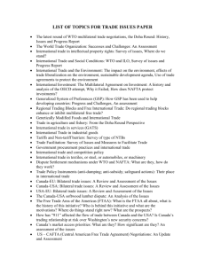 list of topics for trade issues paper
