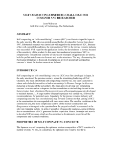 SELF COMPACTING CONCRETE: CHALLENGE FOR