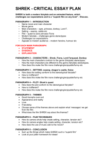 SHREK_CRITICAL ESSAY PLAN.doc