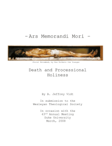 Ars Memorandi Mori – Christ Entombed, by Han Holbein the