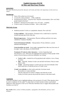 RXE CROOKS new essay plan.doc - Year 11 English Revision Cafe