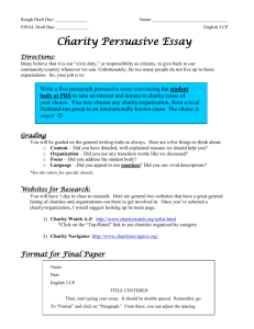 Charity Essay 11th.doc