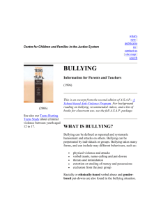 Bully Parents and Teachers