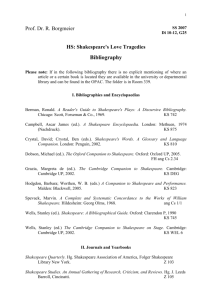 I. Bibliographies and Encyclopaedias