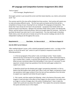 ap language summer assignment Ap english language summer assignment our first unit in ap language is understanding argumentation we will learn the different styles of. ap language summer assignment Ap english language summer assignment our first unit in ap language is understanding argumentation we will learn the different styles of.