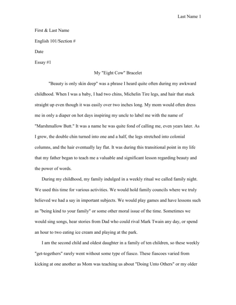 personal essay about narrative